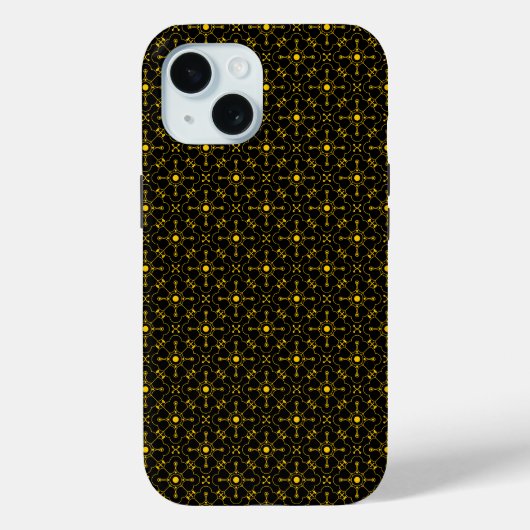 Coques Case-Mate iPhone Motif noir et or japonais (Verso)