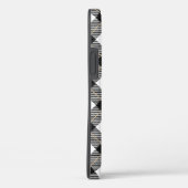 Coques Case-Mate iPhone Motif noir noir blanc plaqué (Verso / Droite)