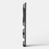 Coques Case-Mate iPhone Motif noir noir blanc plaqué (Verso / Gauche)