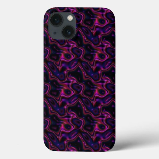 Coques Case-Mate iPhone Motif noir rose chaud (Verso)