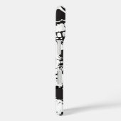 Coques Case-Mate iPhone Motif noir transparent (Verso / Droite)