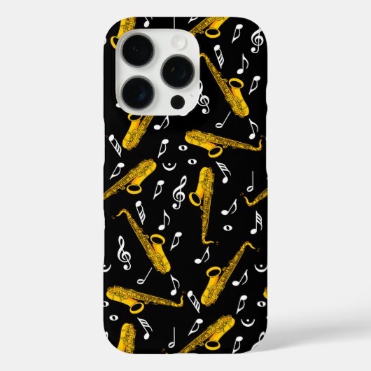Coques Case-Mate iPhone Motif note musique saxophone (Verso)