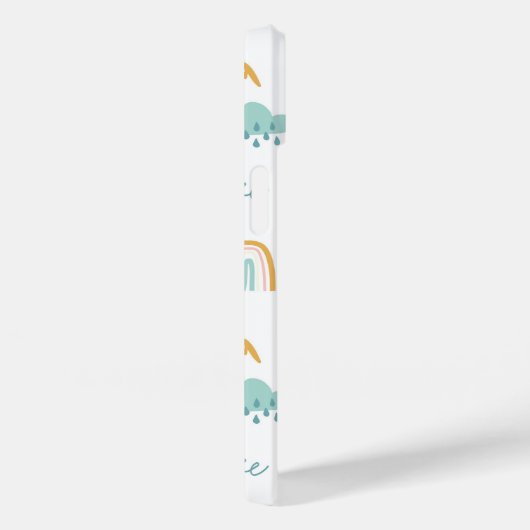 Coques Case-Mate iPhone Motif nuage Rainbow et pluie amusant (Verso / Droite)