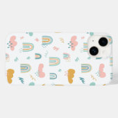 Coques Case-Mate iPhone Motif nuage Rainbow et pluie amusant (Verso (horizontal))
