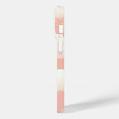 Coques Case-Mate iPhone motif nuageux mignon sur ciel rose avec nom (Verso / Gauche)