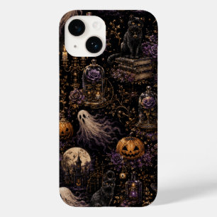 Coque Pour iPhone 14 Motif Nuit Ensorcelante Halloween Gothique Vintage