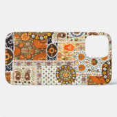 Coques Case-Mate iPhone Motif numérique abstrait ethnique transparent (Verso (horizontal))