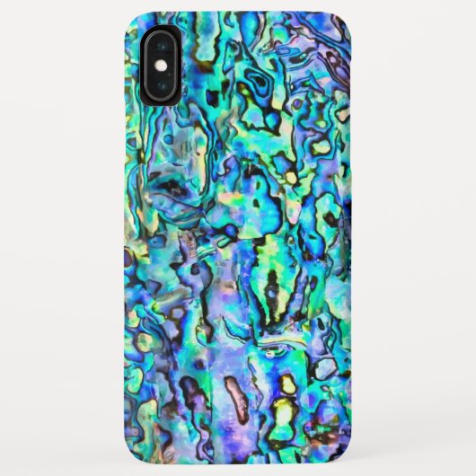 Coques Case-Mate iPhone Motif numérique Faux Abalone Paua Shell (Dos)