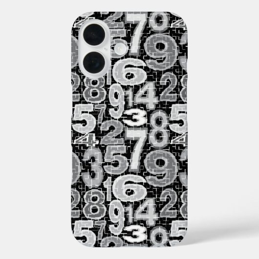 Coques Case-Mate iPhone Motif numérique fragmenté (Verso)