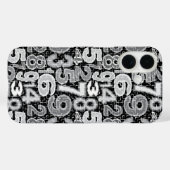 Coques Case-Mate iPhone Motif numérique fragmenté (Verso (horizontal))