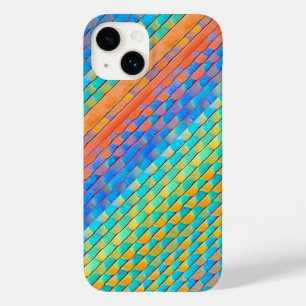 Coque Pour iPhone 14 Motif numérique tissé Abstrait coloré