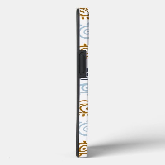 Coques Case-Mate iPhone Motif oculaire monogramme | Ajouter un nom (Verso / Droite)