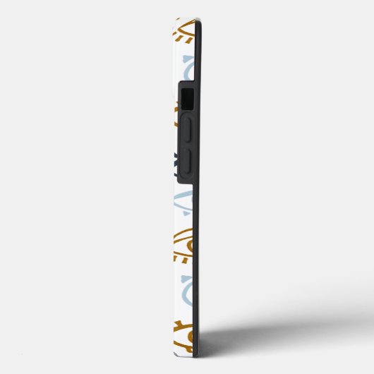 Coques Case-Mate iPhone Motif oculaire monogramme | Ajouter un nom (Verso / Gauche)