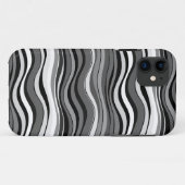 Coques Case-Mate iPhone Motif Ondulations Monochromes (Dos (Horizontal))