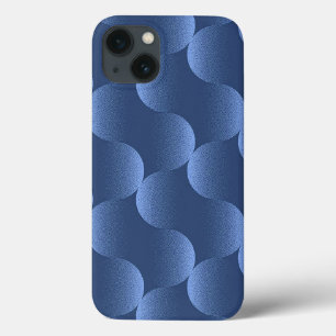 Case-Mate iPhone Case Motif ondulatoire géométrique bleu minimaliste mat