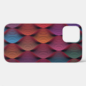 Coques Case-Mate iPhone Motif ondulé multicolore (Verso (horizontal))