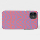 Coques Case-Mate iPhone Motif ondulé rose et violet (Dos (Horizontal))