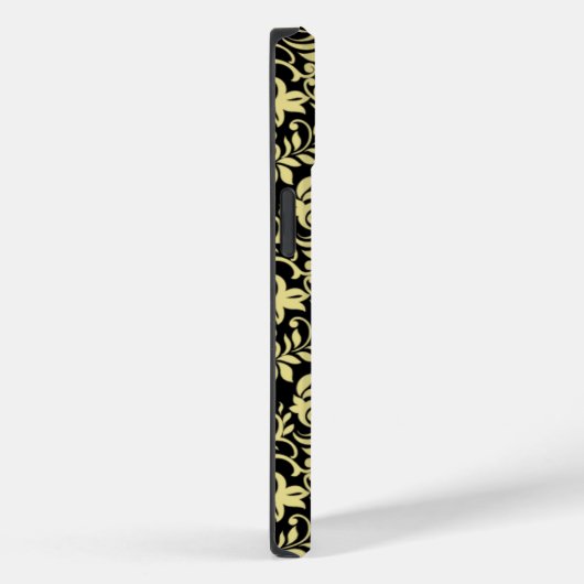 Coques Case-Mate iPhone Motif Or sur noir (Verso / Droite)