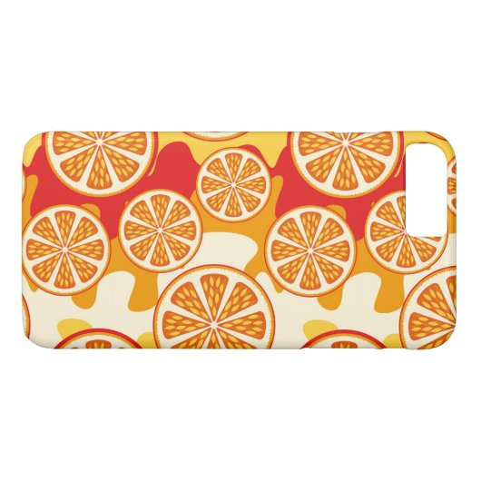 Coques Case-Mate iPhone motif orange (Dos (Horizontal))