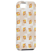 Coques Case-Mate iPhone Motif orange d'illustration de hibou (Dos/Droit)