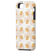 Coques Case-Mate iPhone Motif orange d'illustration de hibou (Dos gauche)