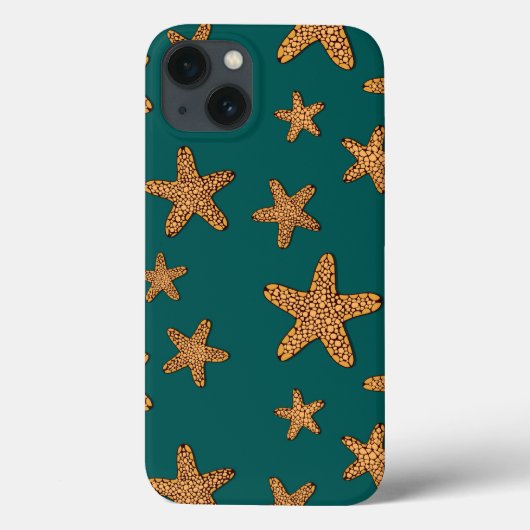 Coques Case-Mate iPhone Motif orange Starfish (Verso)
