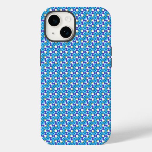Coques Case-Mate iPhone Motif orchidées bleues (Verso)