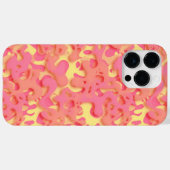 Coques Case-Mate iPhone Motif organique abstrait rose (Verso (horizontal))