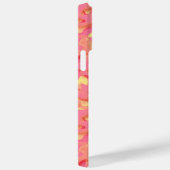 Coques Case-Mate iPhone Motif organique abstrait rose (Verso / Droite)