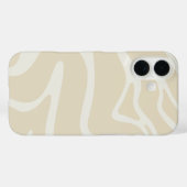 Coques Case-Mate iPhone Motif organique simple crème beige (Verso (horizontal))