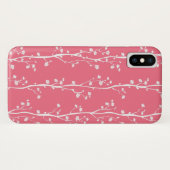 Coques Case-Mate iPhone Motif oriental de fleur de prune (Dos (Horizontal))