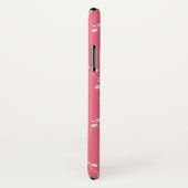 Coques Case-Mate iPhone Motif oriental de fleur de prune (Dos/Droite)