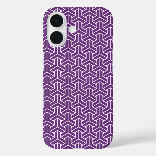 Coques Case-Mate iPhone Motif oriental violet blanc Japon Bishamon (Verso)