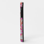 Coques Case-Mate iPhone Motif paisley blanc rose (Dos/Gauche)
