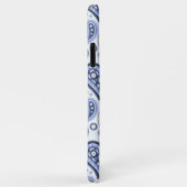 Coques Case-Mate iPhone Motif Paisley Bleu (Dos/Droite)