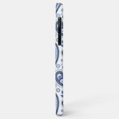 Coques Case-Mate iPhone Motif Paisley Bleu (Dos/Gauche)