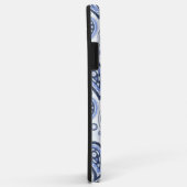 Coques Case-Mate iPhone Motif Paisley Bleu (Dos/Droite)