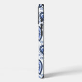 Coques Case-Mate iPhone Motif Paisley Bleu (Verso / Gauche)