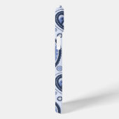 Coques Case-Mate iPhone Motif Paisley Bleu (Verso / Droite)