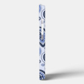 Coques Case-Mate iPhone Motif Paisley Bleu (Verso / Gauche)