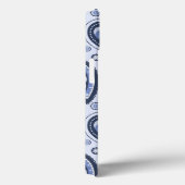 Coques Case-Mate iPhone Motif Paisley Bleu (Verso / Droite)
