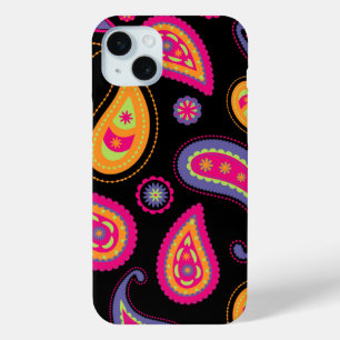 Coque iPhone 15 Mini Motif Paisley Coloré
