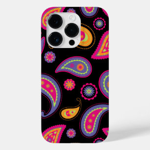Coque Pour iPhone 14 Pro Motif Paisley Coloré