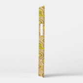Coques Case-Mate iPhone Motif paisley jaune marron (Verso / Droite)