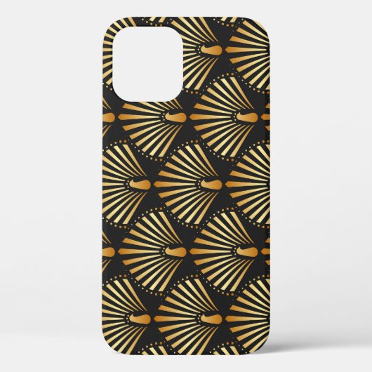 Coques Case-Mate iPhone Motif paon d'or Art déco (Verso)