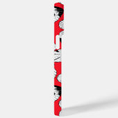 Coques Case-Mate iPhone Motif papillon de chou sur rouge (Verso / Droite)