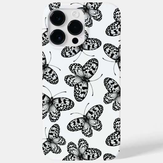 Coques Case-Mate iPhone Motif papillon en papier (Verso)