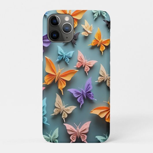 Coques Case-Mate iPhone Motif papillon Origami (Dos)