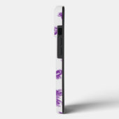 Coques Case-Mate iPhone Motif papillon pourpre (Verso / Gauche)