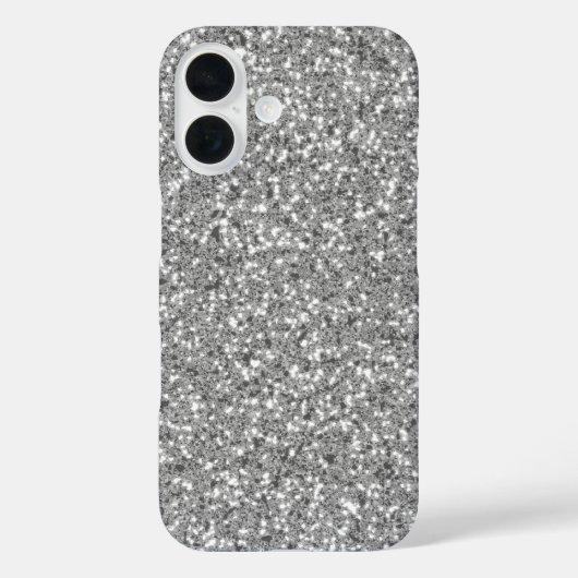 Coques Case-Mate iPhone Motif Parties scintillant argent Faux - Pas de Par (Verso)